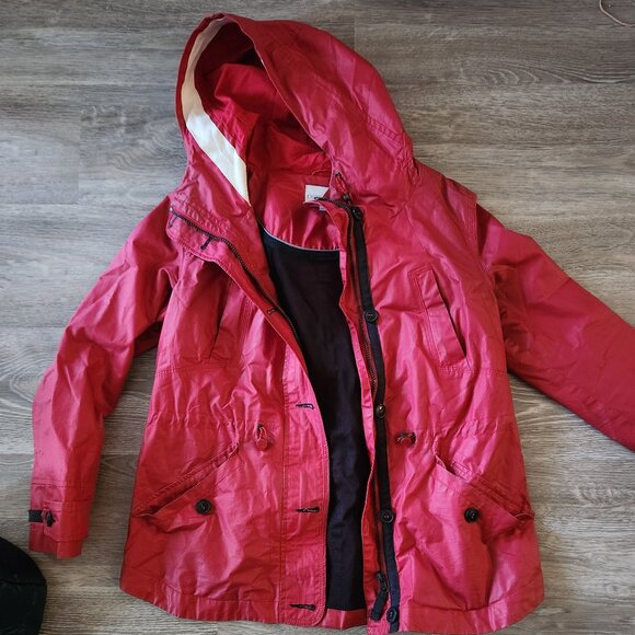 Next Petite Red Rain Jacket sz 10 UK - Picture 1 of 1